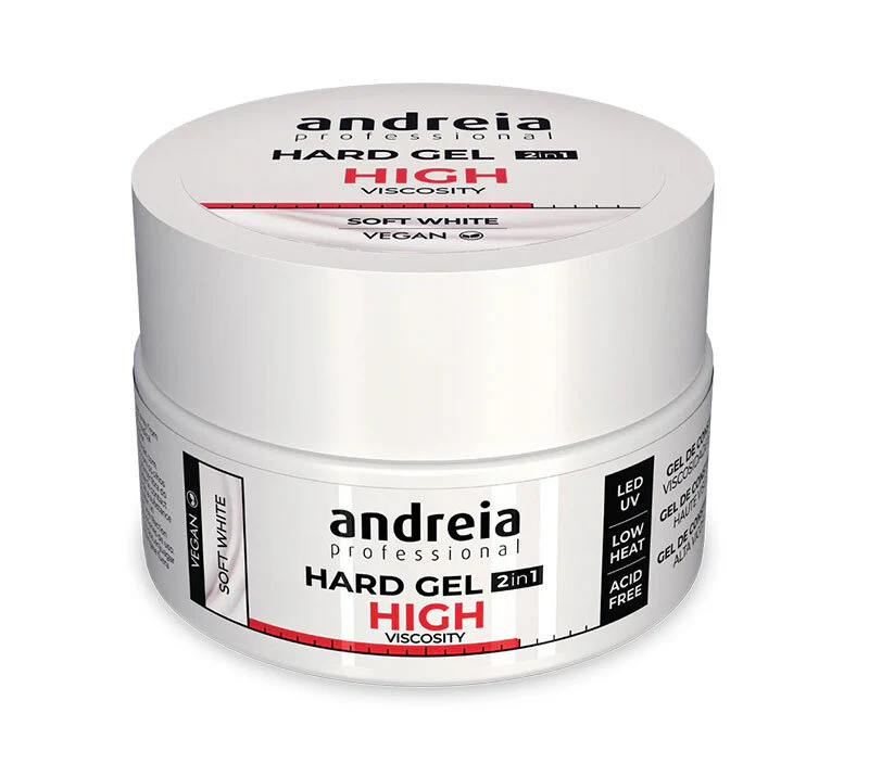 ANDREIA HARD GEL HIGH VISCOSITY SOFT WHITE 200GRS