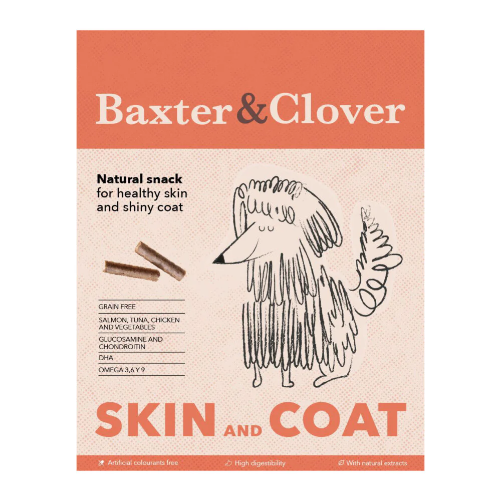 Baxter & Clover Snack natural Skin and Coat 110 gr
