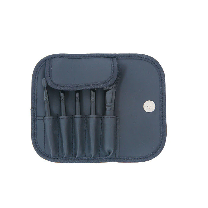 BIFULL FIVY SET ESTUCHE 5 PINCELES MAQUILLAJE PELO SINTETICO
