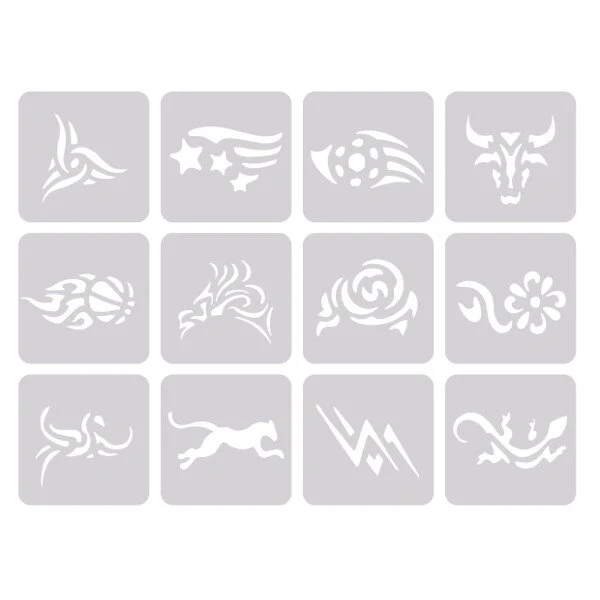 BIFULL HAIR TATTOO KIT 12 MODELOS