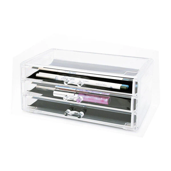 BIFULL TREASURE ORGANIZADOR ESTETICA 3 CAJONES TRANSPARENTES