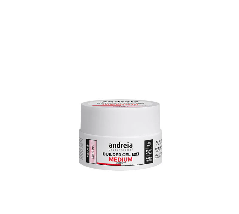 BUILDER GEL MEDIUM VISCOSITY SOFT PINK 22GRS
