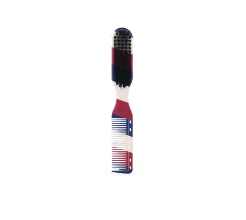 CEPILLO PEINE DE BARBERO CERDAS NYLON JACK 2 EN 1 BARBER LINE BIFULL