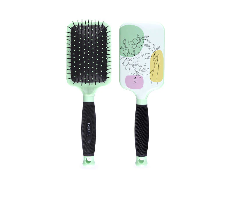 CEPILLO RAQUETA VERDE PASTEL SILHOUETTE BIFULL