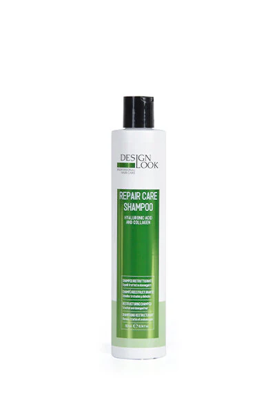 CHAMPU REESTRUCTURANTE ACIDO HIALURONICO Y COLAGENO REPAIR CARE 300ML DESIGN LOOK