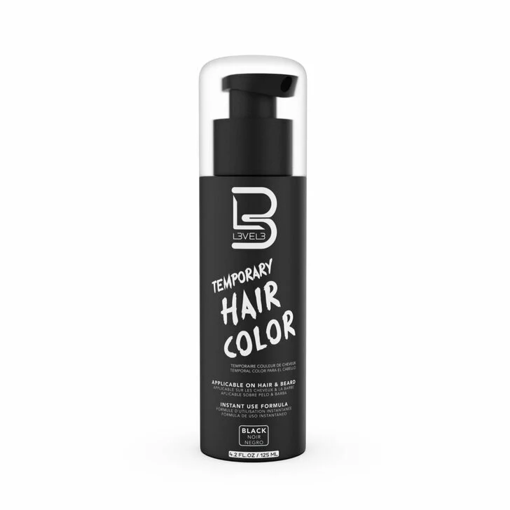 COLOR NEGRO TEMPORAL CABELLO L3VEL3 125ML