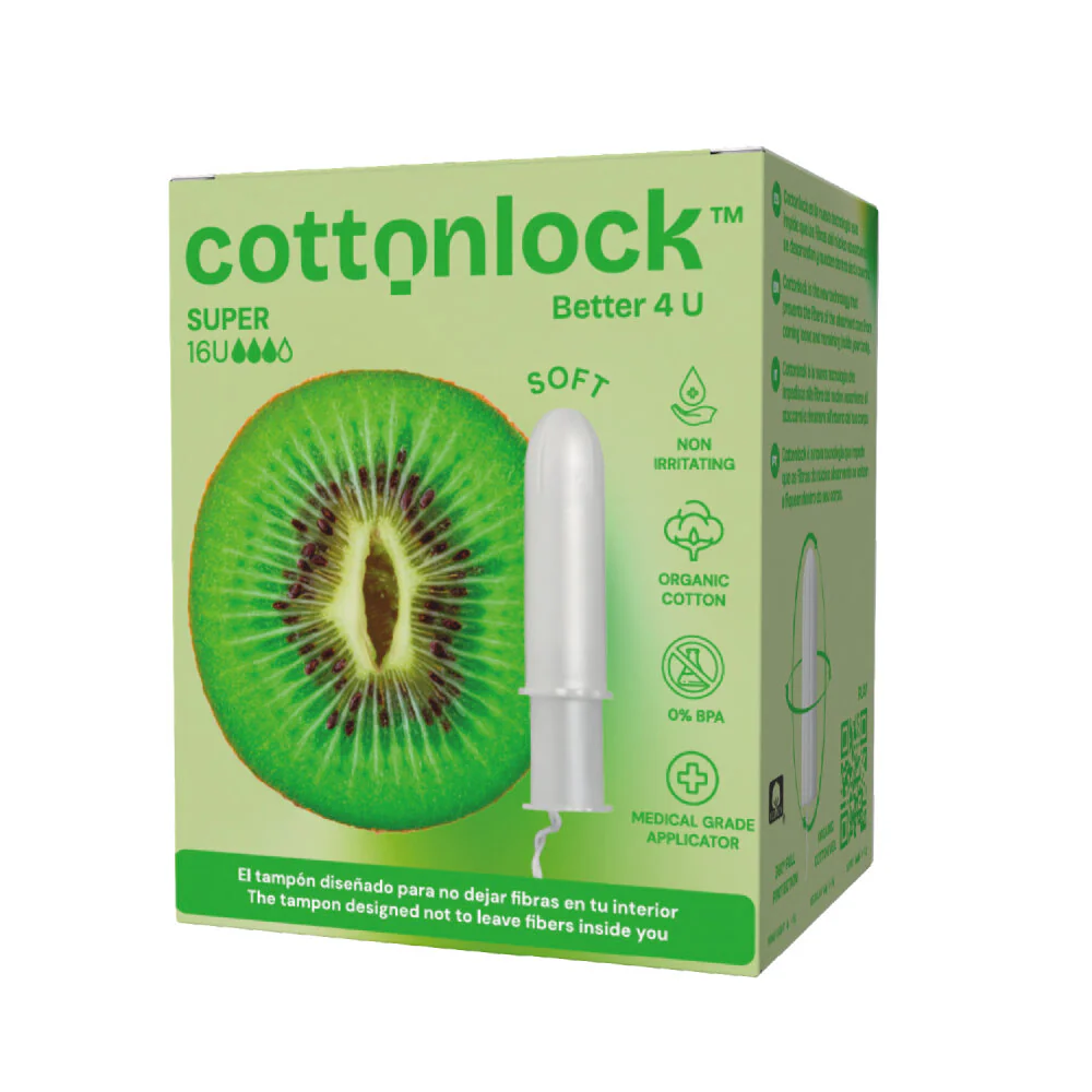 Farmaconfort Tampones de Algodón Eco con Aplicador Compacto COTTONLOCK Super 16u