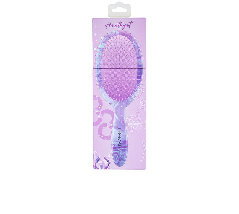 FRAMAR DETANGLE BRUSH MOONSTONE AMETHYST