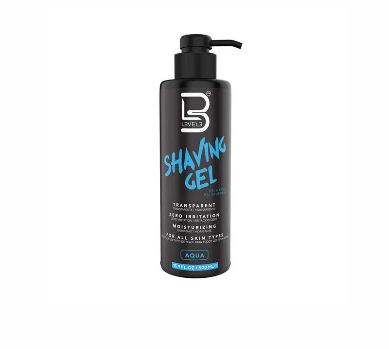 GEL DE AFEITAR TRANSPARENTE AQUA L3VEL3 500ML