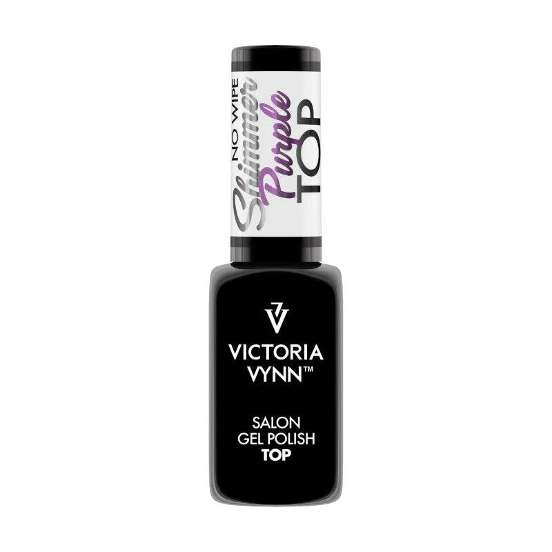 GEL POLISH TOP NO WIPE SHIMMER PURPLE 8ML