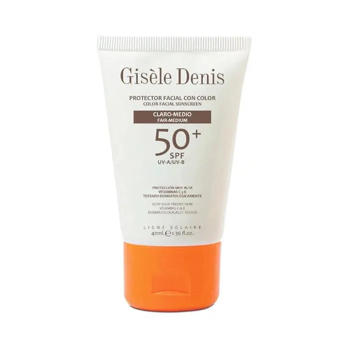 Gisèle Denis Protector Facial Con Color Spf50+ Claro/Medio 40ml