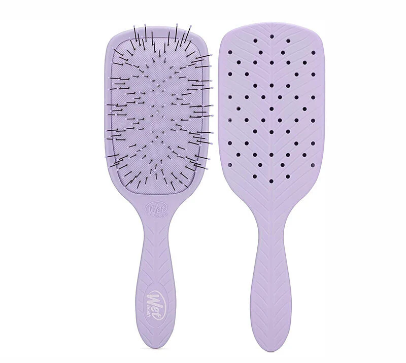 GO GREEN THICK HAIR PADDLE - PURPLE