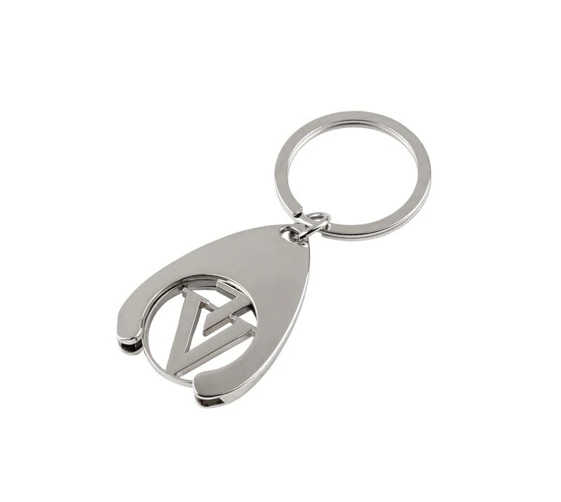 LLAVERO SHOPPING TOKEN PLATA