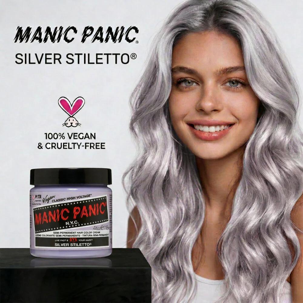 MANIC PANIC CLASSIC SILVER STILETTO