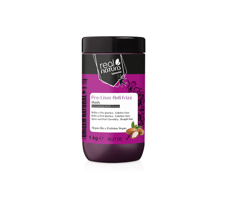 MÁSCARA SEM SAL PRO-LISOS ANTI FRIZZ ARGAN 1KG