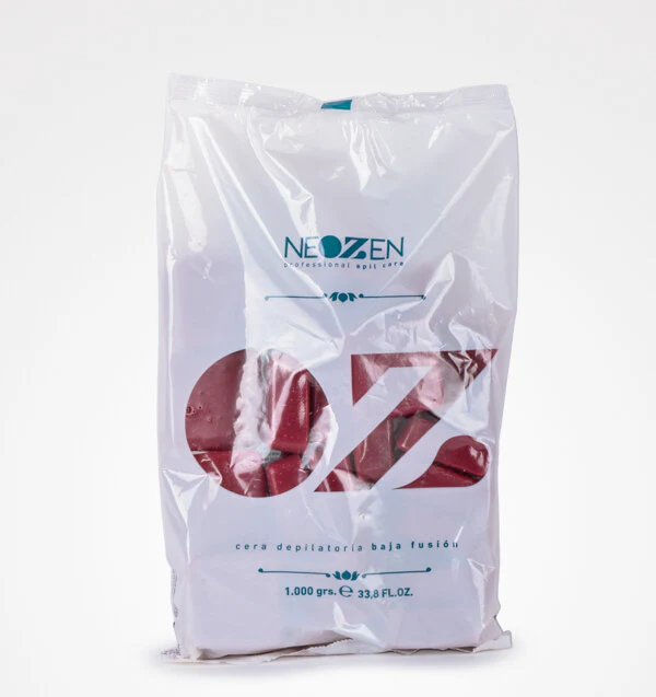 NEOZEN CERA DEPILATORIA PASTILLAS BAJA FUSION VINO 1KG