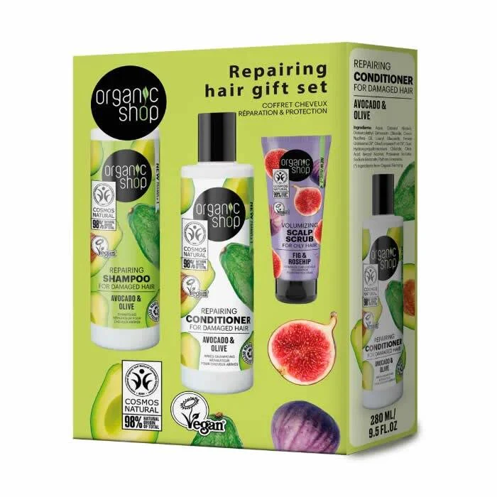 Organic Shop Repairing Hair Gift Set 3 Piezas
