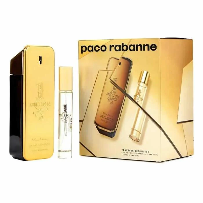Paco Rabanne One Million Eau De Toilette Spray 100ml Set 2 Piezas