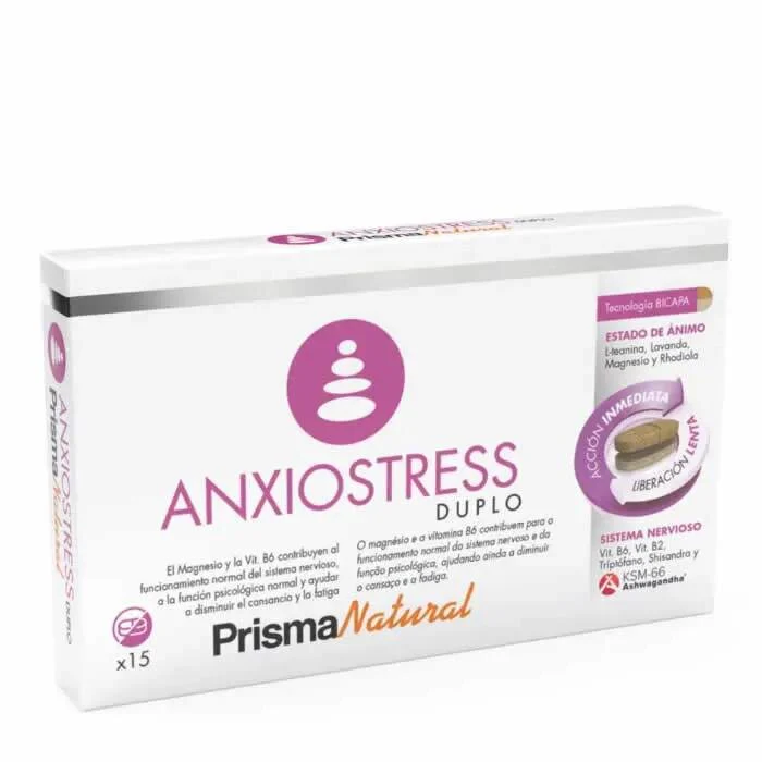 Prisma Natural Anxiostress Duplo 15 Comprimidos