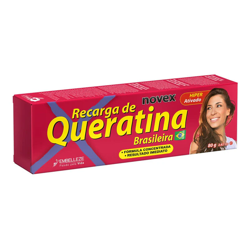 RECARGA DE QUERATINA NOVEX BRAZILIAN KERATIN 80G