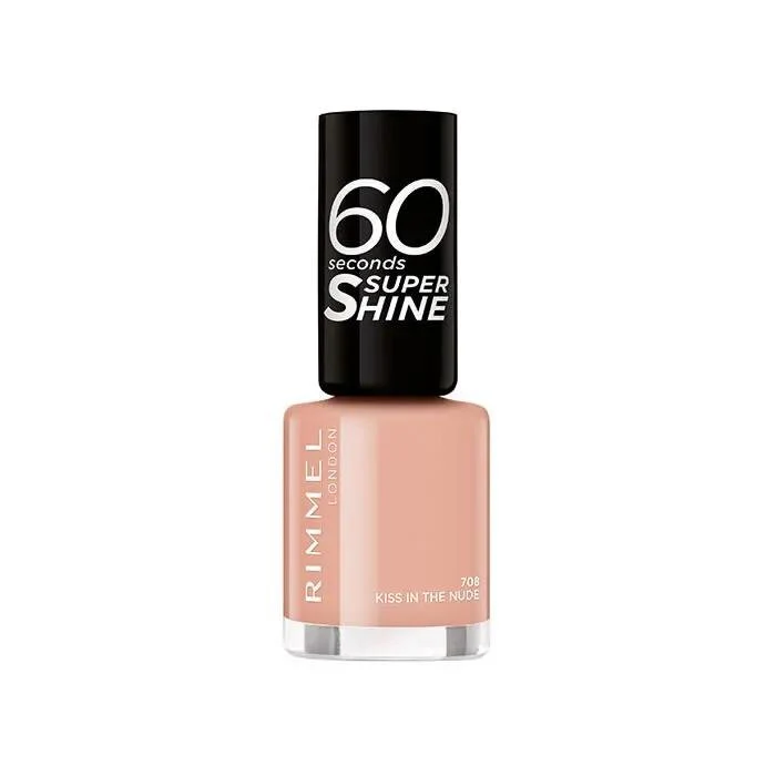 Rimmel Esmalte De Uñas 60 Seconds Super Shine 708 Kiss In The Nude