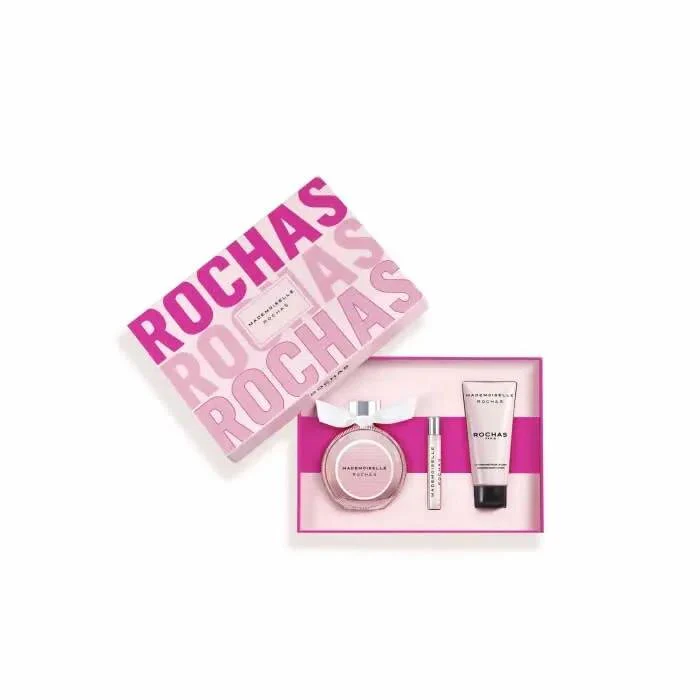 Rochas Mademoiselle Eau De Parfum Spray 90ml Set 3 Piezas