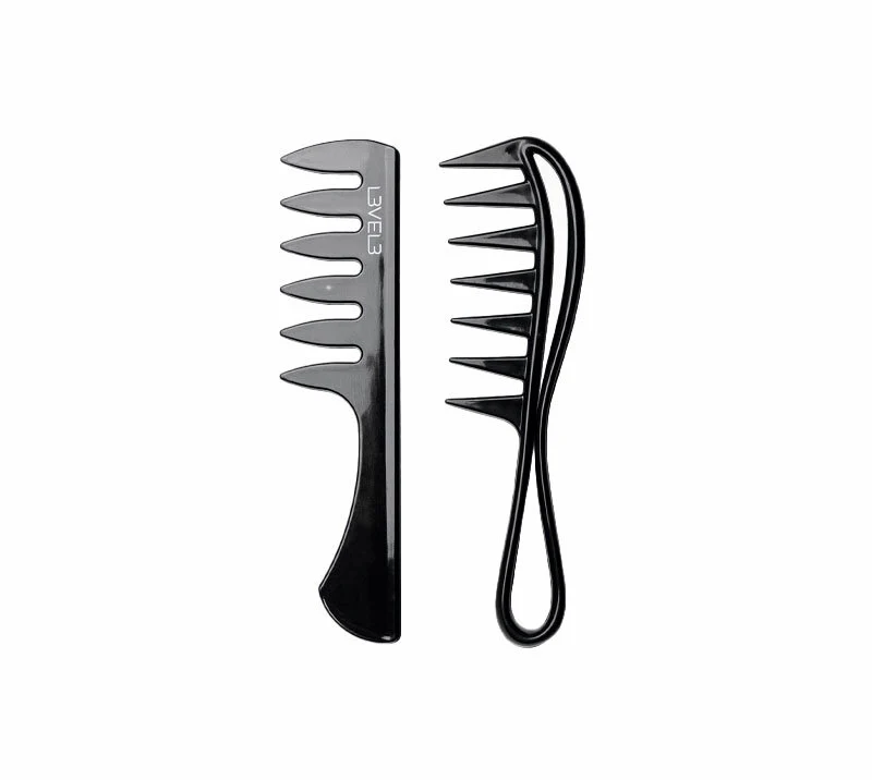 SET DE 2 PEINES NEGROS PROFESIONALES L3VEL3