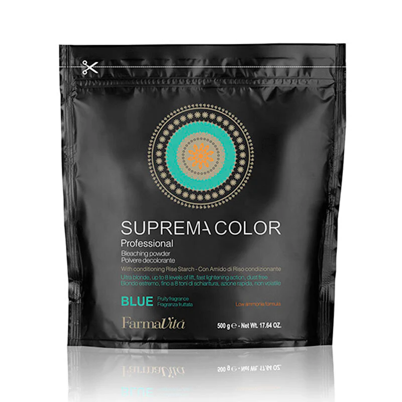 SUPREMA COLOR BLEACHING POWDER BLUE ALLUMINIUM BAG 500gr