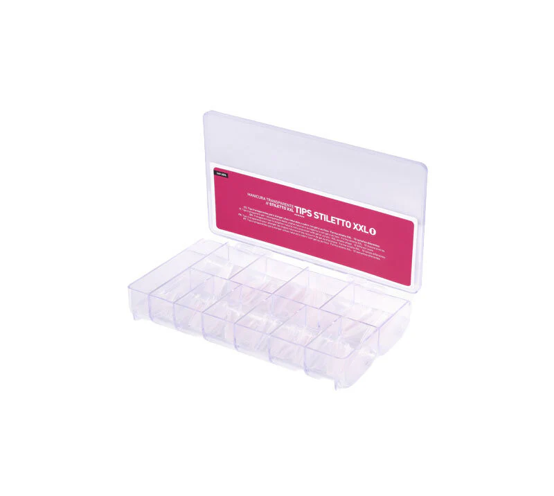 TIPS XXL STILETTO 360 UDS TRANSPARENTES CON FORMA STILETTO XXL BIFULL