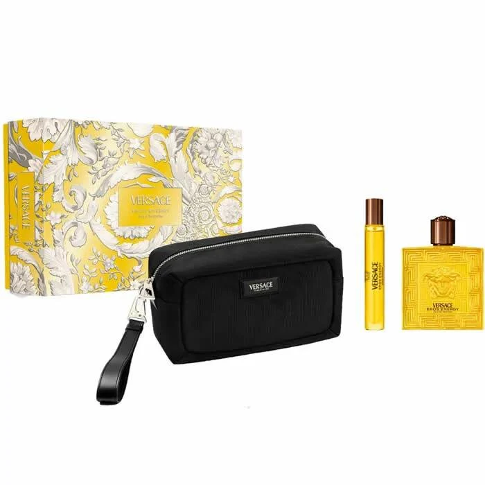 Versace Eros Energy Pour Homme Eau De Parfum Spray 100ml Set 3 Piezas